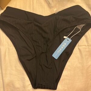 Popvil Brazilian bikini bottom black small